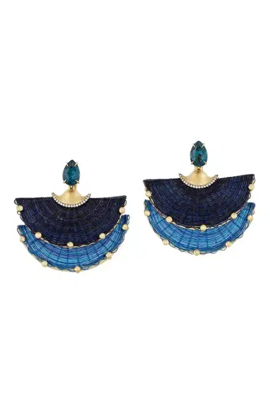 Silvia Furmanovich Diamond Topaz Blue Horse Mane Double Fan Earrings | Thumbnail 1 Silvia Furmanovich Diamond Topaz Blue Horse Mane Double Fan Earrings | Thumbnail 1