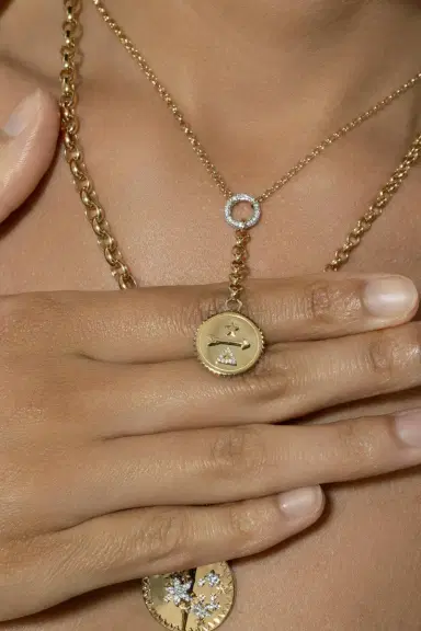 Foundrae Dream - Small Mixed Belcher Extension Chain Necklace | Thumbnail 3 Foundrae Dream - Small Mixed Belcher Extension Chain Necklace | Thumbnail 3