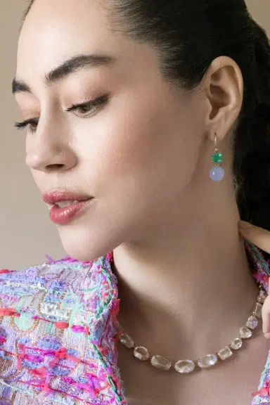 IRENE NEUWIRTH JEWELRY Emerald Chalcedony Gumball Earrings | Thumbnail 3 IRENE NEUWIRTH JEWELRY Emerald Chalcedony Gumball Earrings | Thumbnail 3