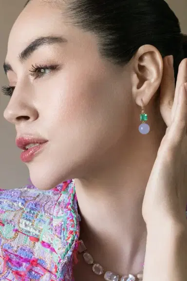 IRENE NEUWIRTH JEWELRY Emerald Chalcedony Gumball Earrings | Thumbnail 4 IRENE NEUWIRTH JEWELRY Emerald Chalcedony Gumball Earrings | Thumbnail 4