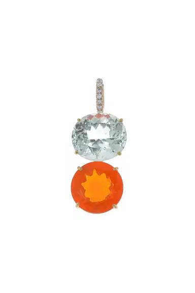IRENE NEUWIRTH JEWELRY Fire Opal Gemmy Gem Pendant | Thumbnail 1 IRENE NEUWIRTH JEWELRY Fire Opal Gemmy Gem Pendant | Thumbnail 1