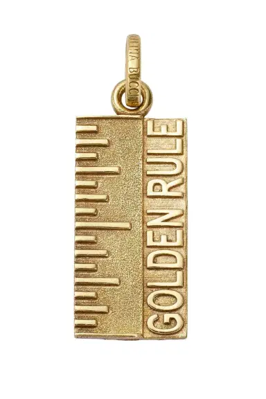 Carolina Bucci Florentine Finish Golden Rule Pendant | Thumbnail 1 Carolina Bucci Florentine Finish Golden Rule Pendant | Thumbnail 1
