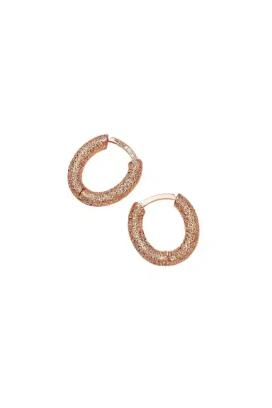 Carolina Bucci Florentine Finish Oval Huggy Earrings | Thumbnail 8 Carolina Bucci Florentine Finish Oval Huggy Earrings | Thumbnail 8