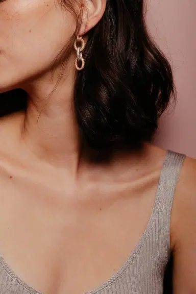 Carolina Bucci Florentine Finish Small Round Link | Thumbnail 2 Carolina Bucci Florentine Finish Small Round Link | Thumbnail 2
