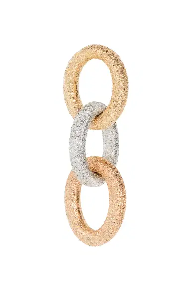 Carolina Bucci Florentine Finish Three Oval Links | Thumbnail 1 Carolina Bucci Florentine Finish Three Oval Links | Thumbnail 1