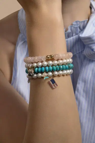 Sydney Evan Freshwater Pearl Charlotte Charm Bracelet | Thumbnail 3 Sydney Evan Freshwater Pearl Charlotte Charm Bracelet | Thumbnail 3