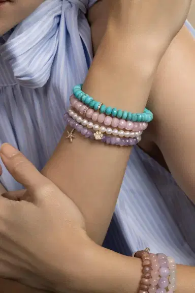 Sydney Evan Freshwater Pearl Small Paw Charm Bracelet | Thumbnail 2 Sydney Evan Freshwater Pearl Small Paw Charm Bracelet | Thumbnail 2