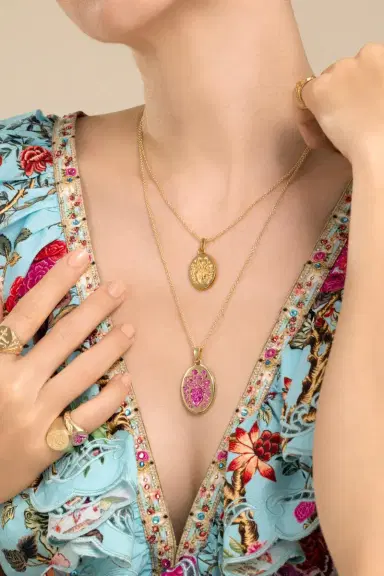 CASTRO SMITH Fuchsia Large Heart Pendant Necklace | Thumbnail 3 CASTRO SMITH Fuchsia Large Heart Pendant Necklace | Thumbnail 3