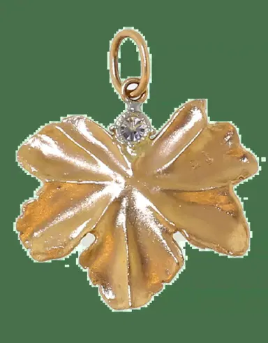 IRENE NEUWIRTH JEWELRY Gold Leaf And Diamond Pendant | Thumbnail 5 IRENE NEUWIRTH JEWELRY Gold Leaf And Diamond Pendant | Thumbnail 5