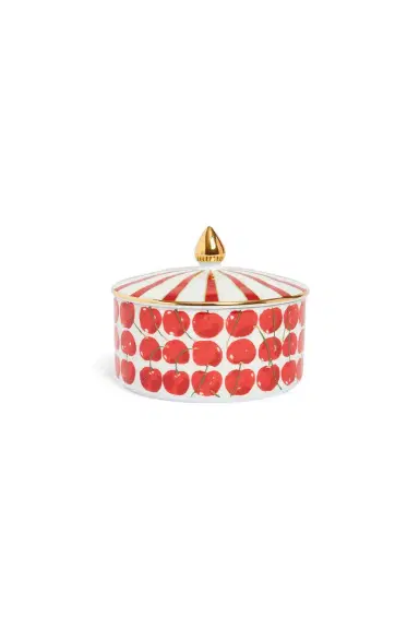 La DoubleJ Goodie Jar - Cherries Ivory | Thumbnail 1 La DoubleJ Goodie Jar - Cherries Ivory | Thumbnail 1