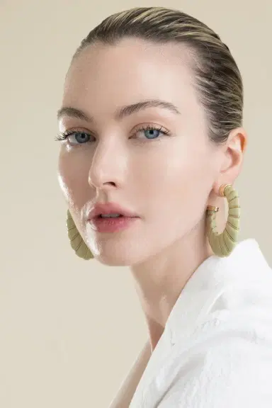 Gas Bijoux Green Large Cyclade Earrings | Thumbnail 4 Gas Bijoux Green Large Cyclade Earrings | Thumbnail 4
