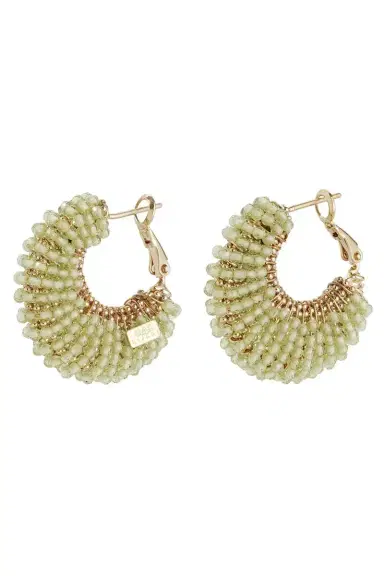Gas Bijoux Green Quartz Small Izzia Earrings | Thumbnail 1 Gas Bijoux Green Quartz Small Izzia Earrings | Thumbnail 1