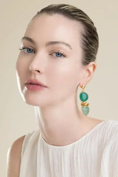 Gas Bijoux Green Sirena Earrings | Thumbnail 2 Gas Bijoux Green Sirena Earrings | Thumbnail 2