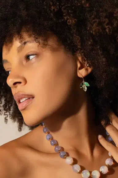 IRENE NEUWIRTH JEWELRY Green Tourmaline Three Marquise Earrings | Thumbnail 5 IRENE NEUWIRTH JEWELRY Green Tourmaline Three Marquise Earrings | Thumbnail 5