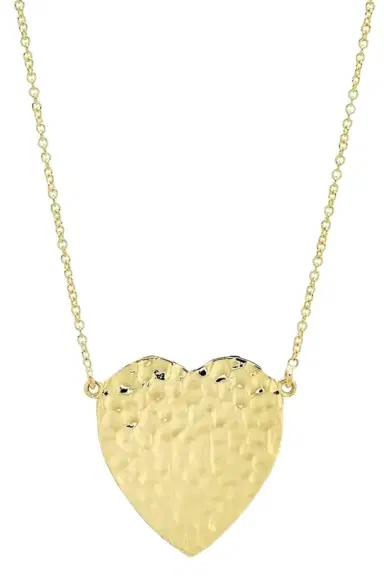 Jennifer Meyer Hammered Heart Necklace | Thumbnail 1 Jennifer Meyer Hammered Heart Necklace | Thumbnail 1