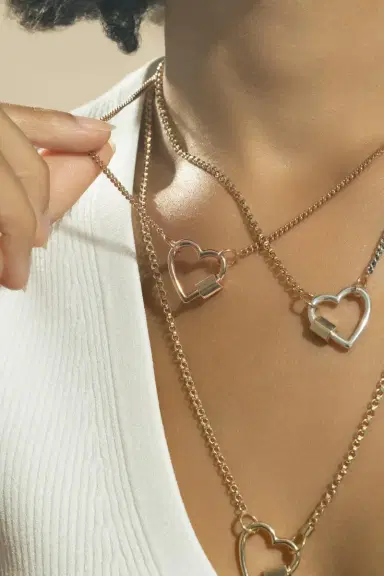 Marla Aaron Heartlock Pendant - Rose Gold | Thumbnail 4 Marla Aaron Heartlock Pendant - Rose Gold | Thumbnail 4