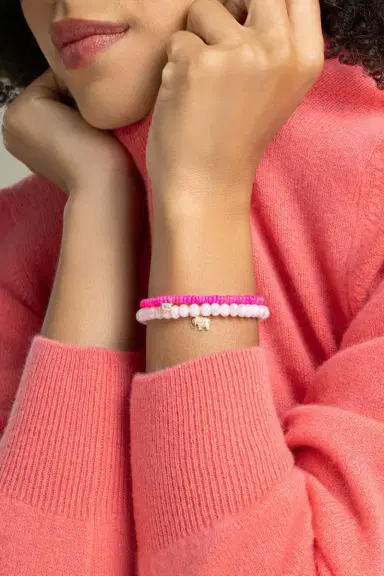 Sydney Evan Hot Pink Opal Turquoise Evil Eye Charm Bracelet | Thumbnail 3 Sydney Evan Hot Pink Opal Turquoise Evil Eye Charm Bracelet | Thumbnail 3