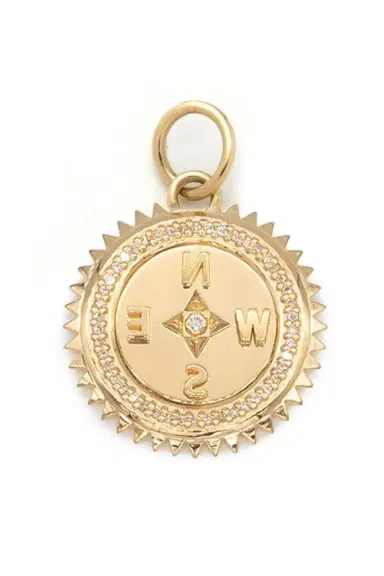 Foundrae Internal Compass Baby Medallion | Thumbnail 1 Foundrae Internal Compass Baby Medallion | Thumbnail 1