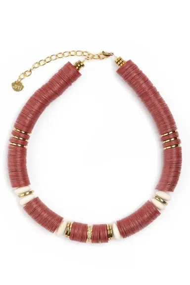 HIJAS DE PUKA Jaipur Red Bone African Beaded Necklace | Thumbnail 1 HIJAS DE PUKA Jaipur Red Bone African Beaded Necklace | Thumbnail 1