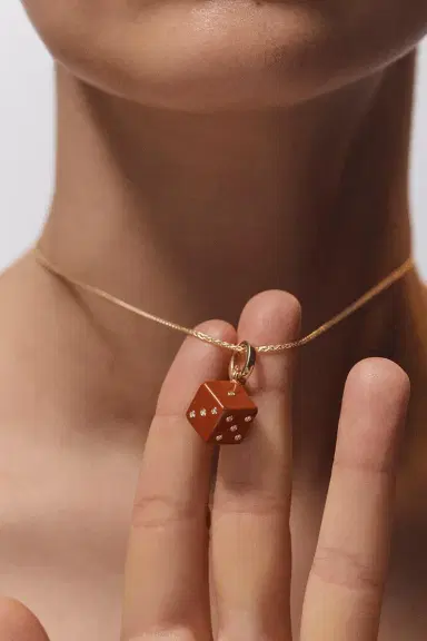 Marie Lichtenberg Jasper Diamond Dado Charm | Thumbnail 4 Marie Lichtenberg Jasper Diamond Dado Charm | Thumbnail 4