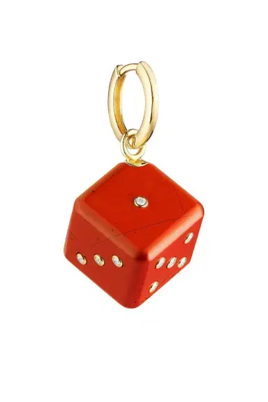 Marie Lichtenberg Jasper Diamond Dado Charm | Thumbnail 1 Marie Lichtenberg Jasper Diamond Dado Charm | Thumbnail 1