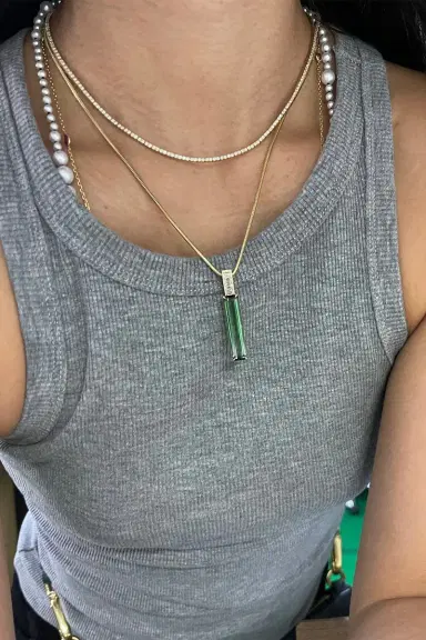 YI COLLECTION Jumbo Deco Pendant Necklace | Thumbnail 2 YI COLLECTION Jumbo Deco Pendant Necklace | Thumbnail 2