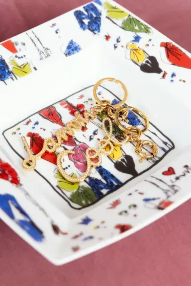 Lanvin Lanvin Rhinestone Keychain | Thumbnail 3 Lanvin Lanvin Rhinestone Keychain | Thumbnail 3