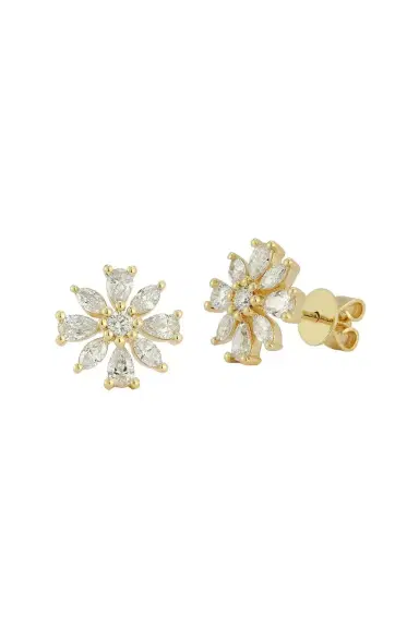 DANA REBECCA DESIGNS Large Alexa Jordyn Flower Stud Earrings | Thumbnail 1 DANA REBECCA DESIGNS Large Alexa Jordyn Flower Stud Earrings | Thumbnail 1