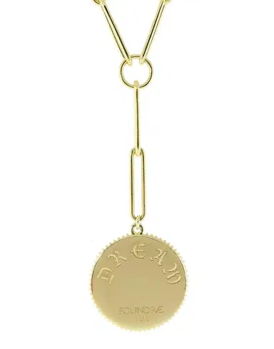Foundrae Large Dream Medallion Clip Chain Necklace | Thumbnail 2 Foundrae Large Dream Medallion Clip Chain Necklace | Thumbnail 2