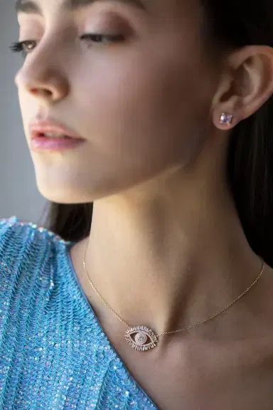 Suzanne Kalan Large Fireworks Evil Eye Necklace | Thumbnail 2 Suzanne Kalan Large Fireworks Evil Eye Necklace | Thumbnail 2