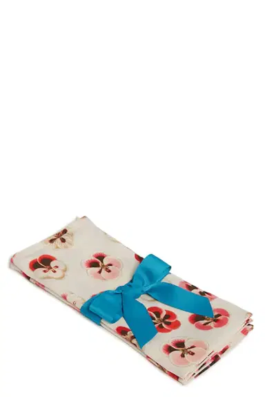 La DoubleJ Large Napkins Set Of 2 - Pansy | Thumbnail 1 La DoubleJ Large Napkins Set Of 2 - Pansy | Thumbnail 1