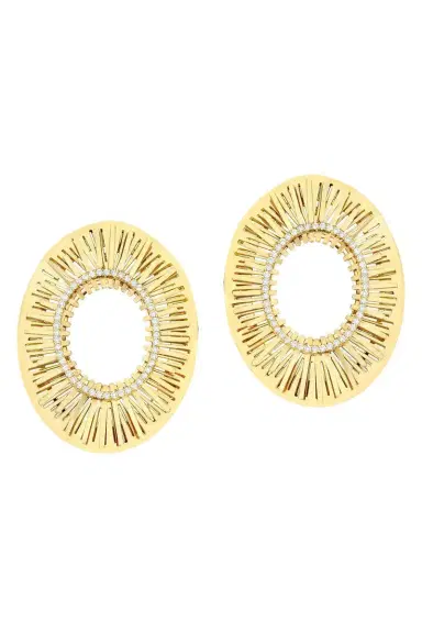 CAROL KAUFFMANN Large Oval Explosion Earrings | Thumbnail 1 CAROL KAUFFMANN Large Oval Explosion Earrings | Thumbnail 1