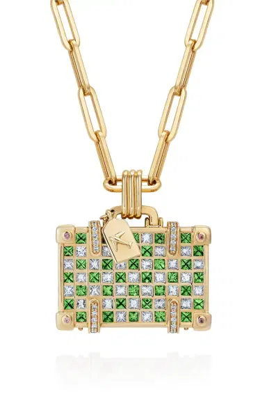 NEVERNOT Large Tsavorite Travel Necklace | Thumbnail 1 NEVERNOT Large Tsavorite Travel Necklace | Thumbnail 1
