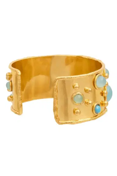 Sylvia Toledano Larimar Byzantine Cuff Bracelet | Thumbnail 3 Sylvia Toledano Larimar Byzantine Cuff Bracelet | Thumbnail 3