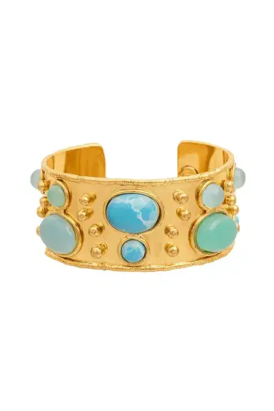 Sylvia Toledano Larimar Byzantine Cuff Bracelet | Thumbnail 1 Sylvia Toledano Larimar Byzantine Cuff Bracelet | Thumbnail 1