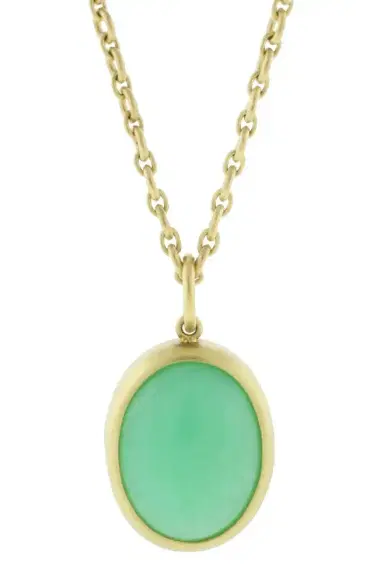 IRENE NEUWIRTH JEWELRY Limited Edition Mint Chrysoprase Pendant | Thumbnail 1 IRENE NEUWIRTH JEWELRY Limited Edition Mint Chrysoprase Pendant | Thumbnail 1