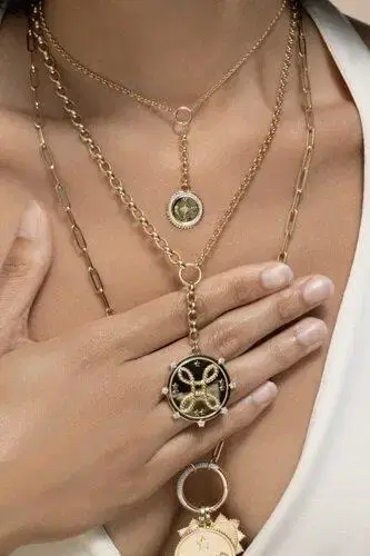 Foundrae Love - Heavy Mixed Belcher Extension Chain Necklace | Thumbnail 3 Foundrae Love - Heavy Mixed Belcher Extension Chain Necklace | Thumbnail 3