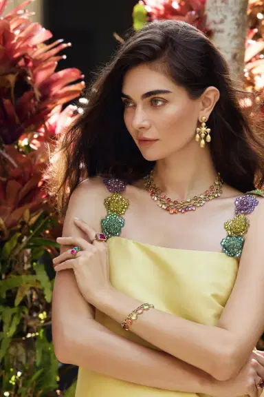 IRENE NEUWIRTH JEWELRY Medium Classic Link Mixed Tourmaline Necklace | Thumbnail 2 IRENE NEUWIRTH JEWELRY Medium Classic Link Mixed Tourmaline Necklace | Thumbnail 2