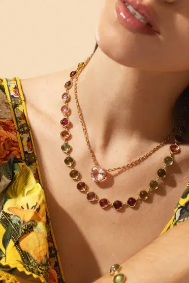 IRENE NEUWIRTH JEWELRY Medium Classic Link Mixed Tourmaline Necklace | Thumbnail 5 IRENE NEUWIRTH JEWELRY Medium Classic Link Mixed Tourmaline Necklace | Thumbnail 5