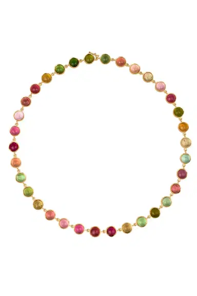 IRENE NEUWIRTH JEWELRY Medium Classic Link Mixed Tourmaline Necklace | Thumbnail 1 IRENE NEUWIRTH JEWELRY Medium Classic Link Mixed Tourmaline Necklace | Thumbnail 1