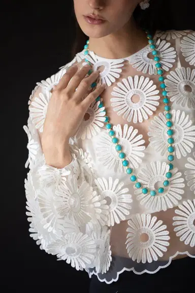 IRENE NEUWIRTH JEWELRY Medium Classic Link Necklace - Turquoise | Thumbnail 4 IRENE NEUWIRTH JEWELRY Medium Classic Link Necklace - Turquoise | Thumbnail 4