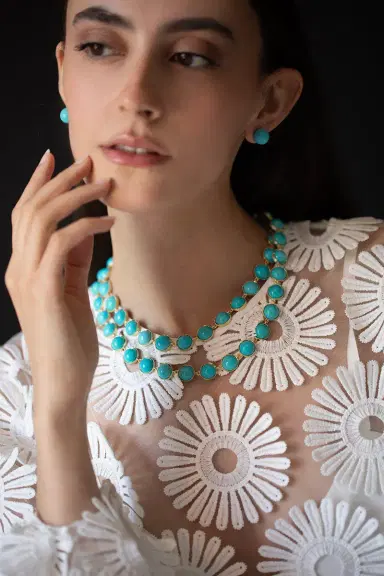 IRENE NEUWIRTH JEWELRY Medium Classic Link Necklace - Turquoise | Thumbnail 5 IRENE NEUWIRTH JEWELRY Medium Classic Link Necklace - Turquoise | Thumbnail 5