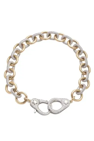 Foundrae Medium Mix Pave Diamond Bracelet | Thumbnail 1 Foundrae Medium Mix Pave Diamond Bracelet | Thumbnail 1
