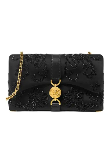 Versace Mini Klieo Bag - Black Beaded | Thumbnail 1 Versace Mini Klieo Bag - Black Beaded | Thumbnail 1