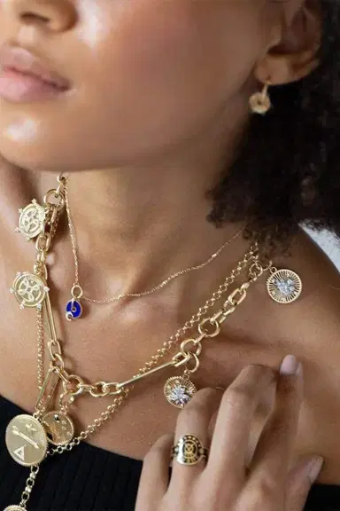 Foundrae Mixed Oversized Clip Choker | Thumbnail 3 Foundrae Mixed Oversized Clip Choker | Thumbnail 3