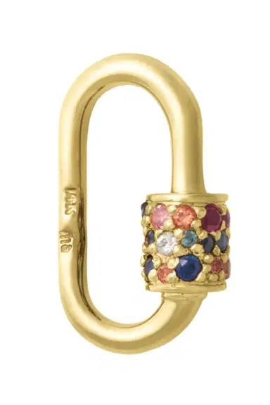 Marla Aaron Mixed Sapphire Stoned Babylock | Thumbnail 1 Marla Aaron Mixed Sapphire Stoned Babylock | Thumbnail 1