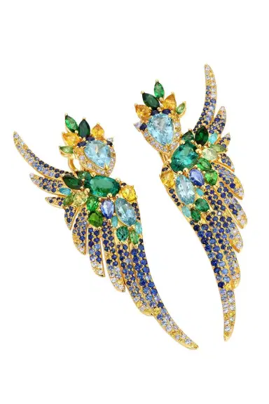 GRAZIELA Multi Gemstone Pássaro Earrings | Thumbnail 3 GRAZIELA Multi Gemstone Pássaro Earrings | Thumbnail 3