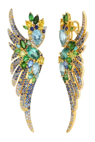 GRAZIELA Multi Gemstone Pássaro Earrings | Thumbnail 1 GRAZIELA Multi Gemstone Pássaro Earrings | Thumbnail 1