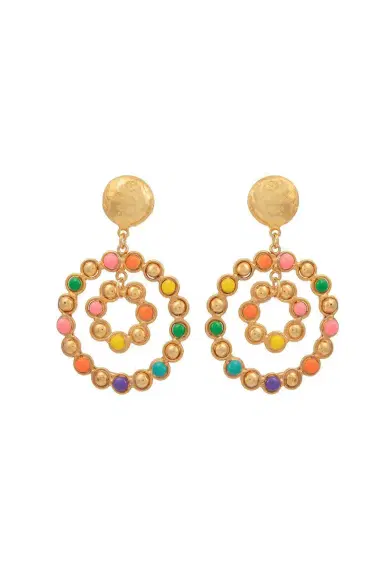Sylvia Toledano Multi Happy Flower Earrings | Thumbnail 1 Sylvia Toledano Multi Happy Flower Earrings | Thumbnail 1