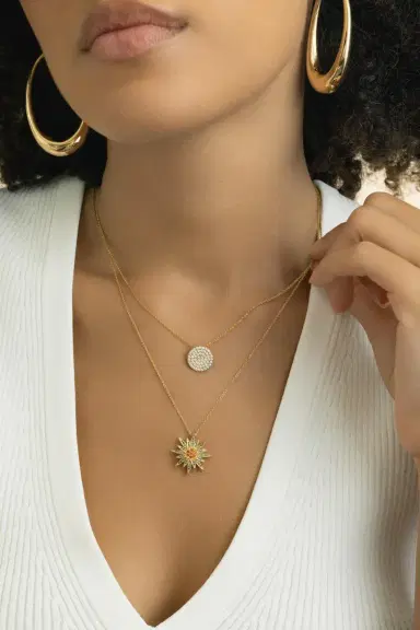 LISA NIK Multi Sapphire Star Necklace | Thumbnail 4 LISA NIK Multi Sapphire Star Necklace | Thumbnail 4
